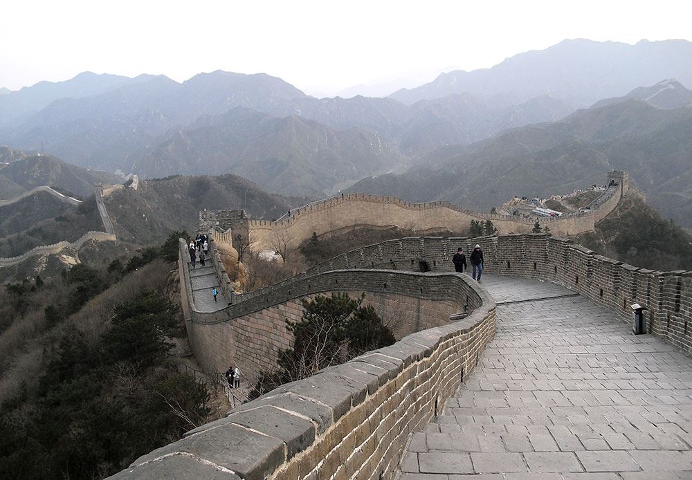 Великая Китайская Стена Вид на горы